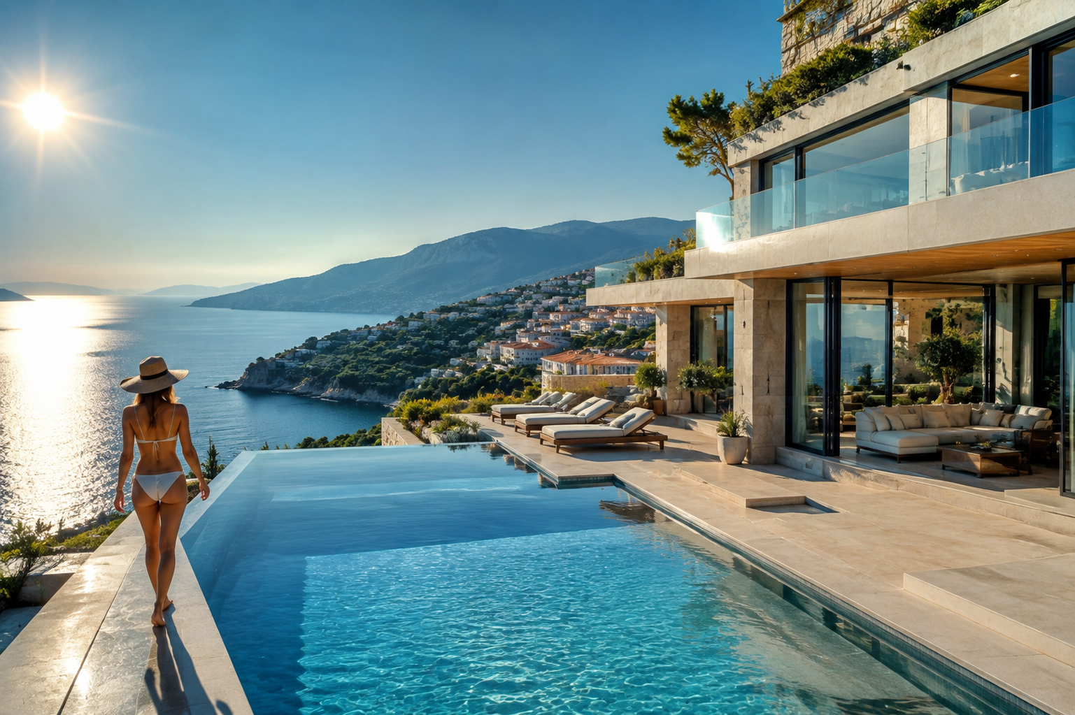Villa con vista mare a Capri